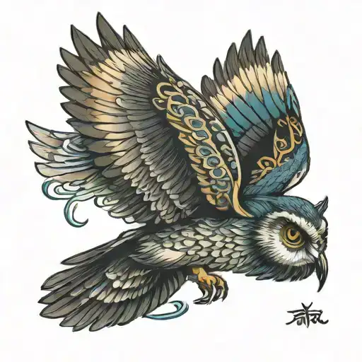 Owl Flying