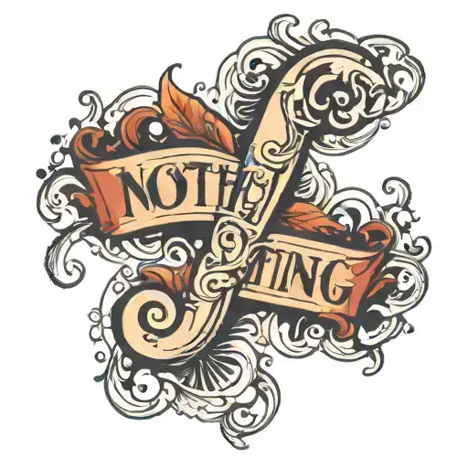 Word Nothing In Shape Of Question Mark