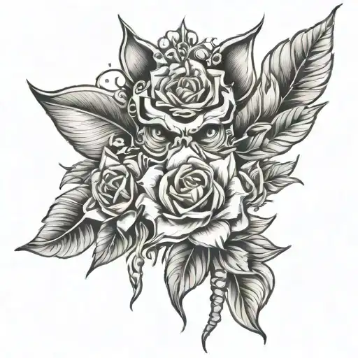 A Tatto That Shows The Bad Side And The Good Side Og Me