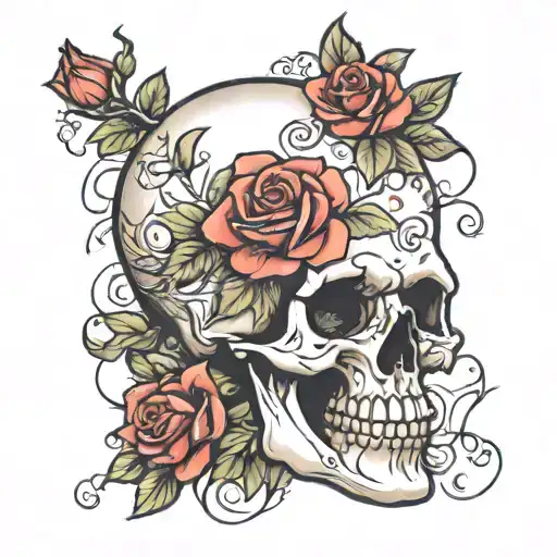 Skull And Roses