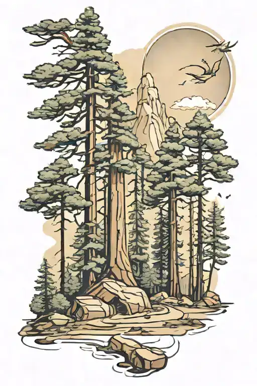 Sequoia Forest Scene