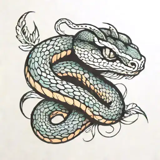 Snake Wrapping Thrishula