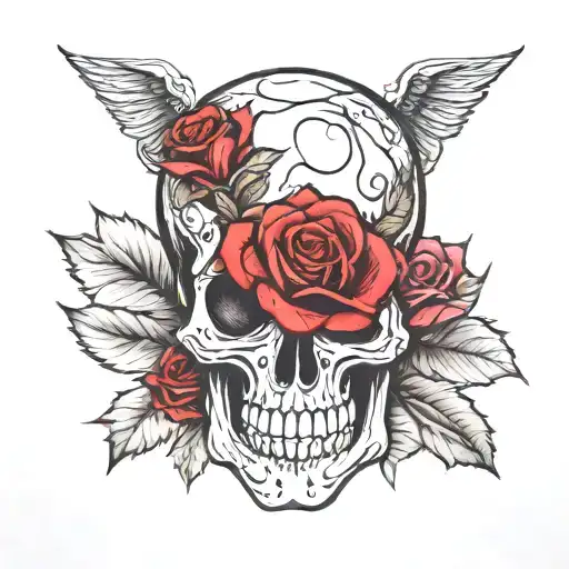 Skull And Roses