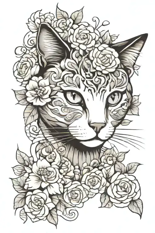 Floral Cat