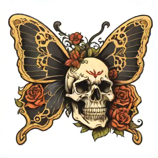 Skull Butterfly