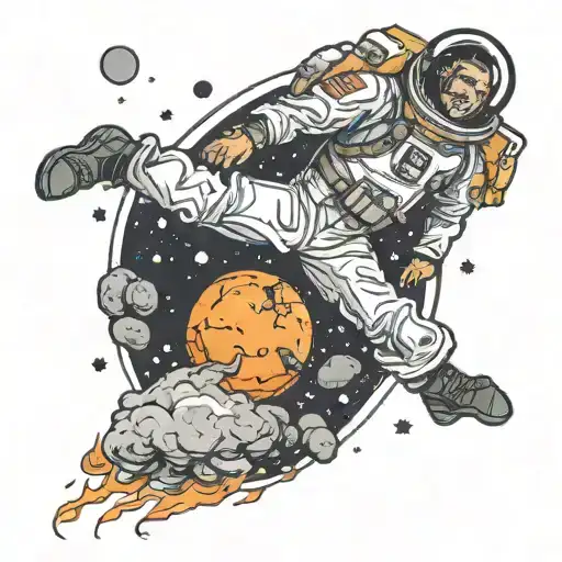 Man Thrown Into Space