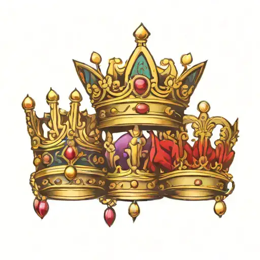 Three Crowns Symbolising Unity And Loyalty