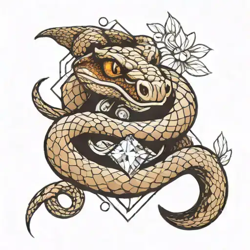 Snake And Diamond