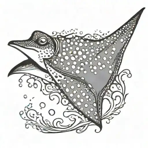 Spotted Eagle Ray Floating