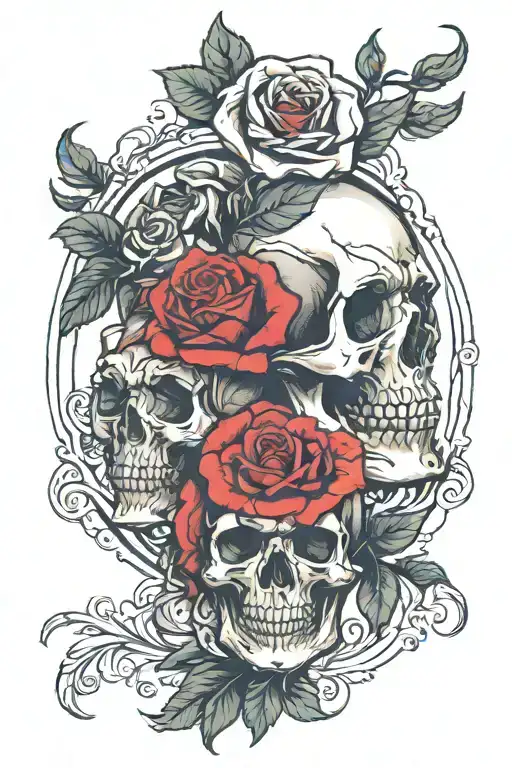 Rose And Skull