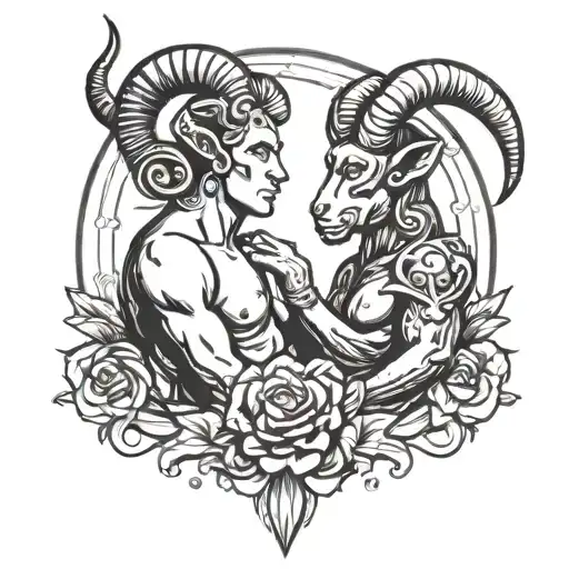 Aries Looking At Capricorn