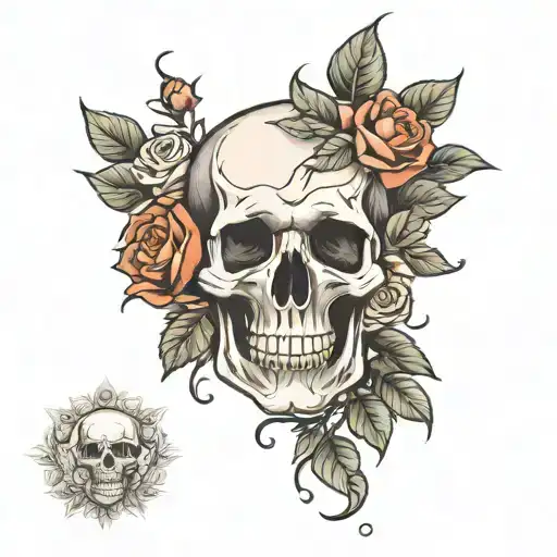 Skull And Roses