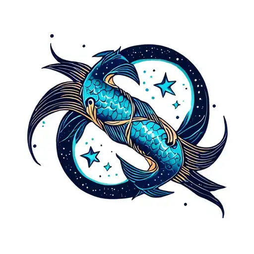 Pisces Star Sign Intertwined
