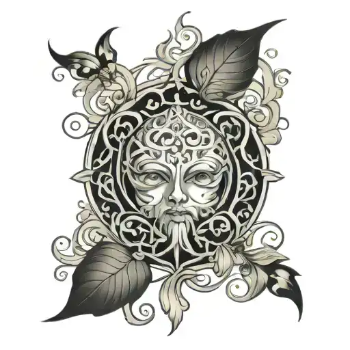 Art Nouveau Style Design Incorporating Gothic Elements