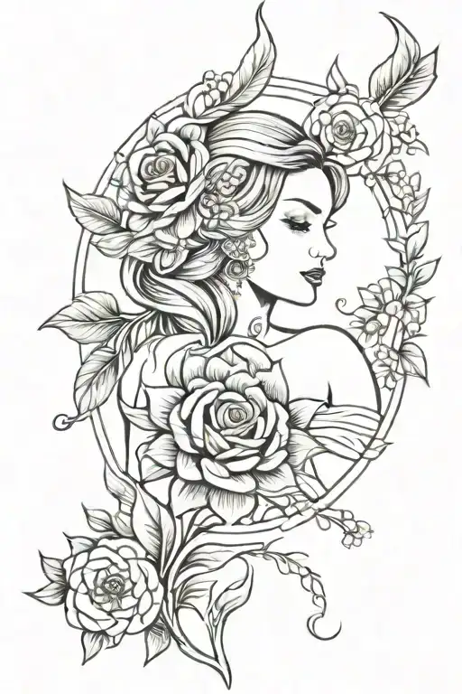 Virgo Synbol With Arianna