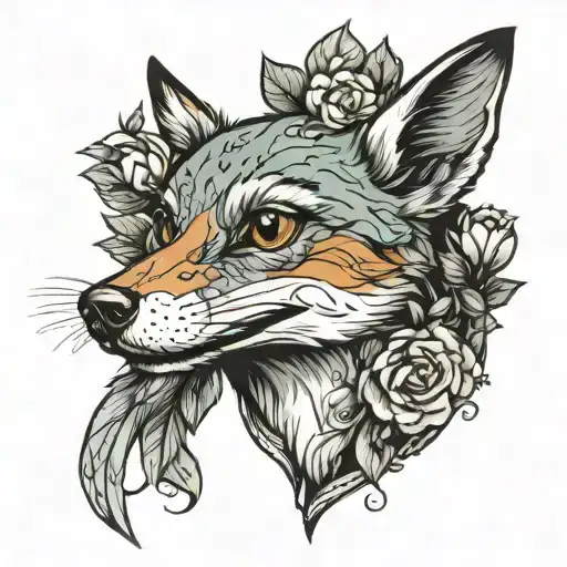 Robin On A Foxes Nose