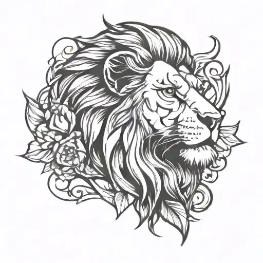 Lion Head Defiant Never Quit