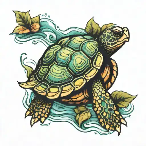 Turtle Swimming Gracefully