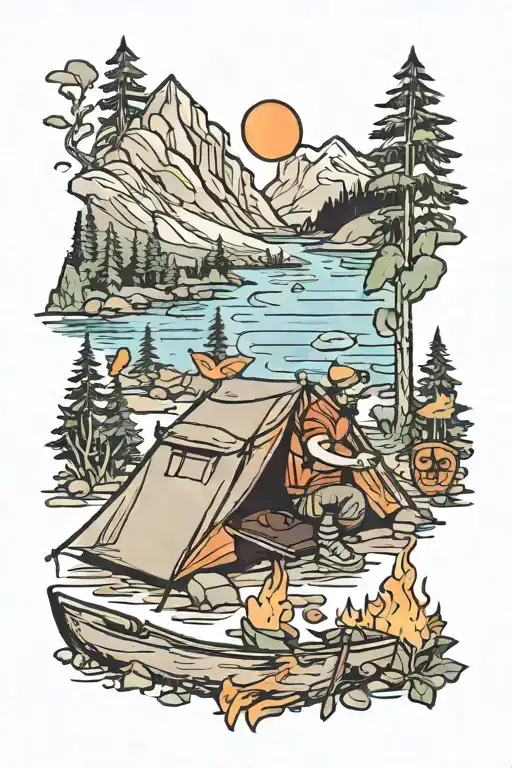 Camping Hiking Canoeing Adventure