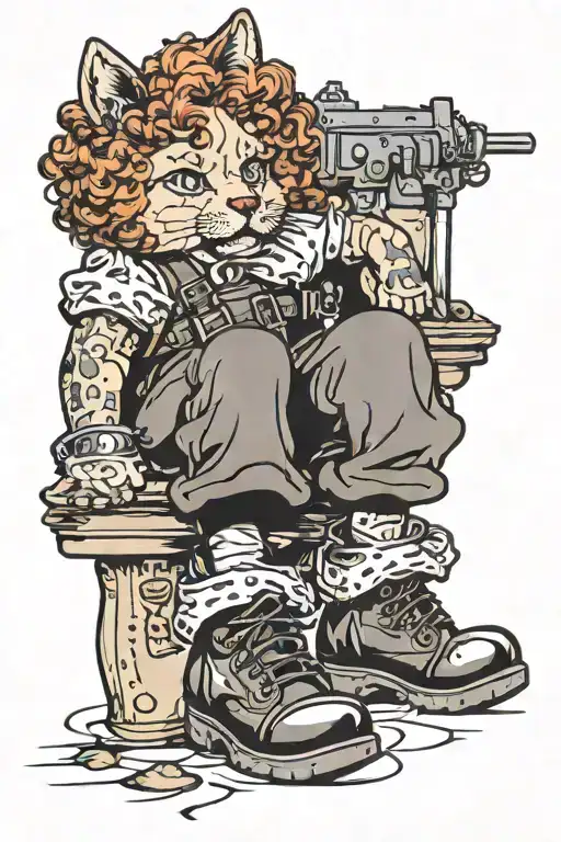 Little Orphan Annie In Combat Boots