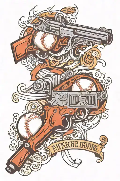 Baseball Football Guns