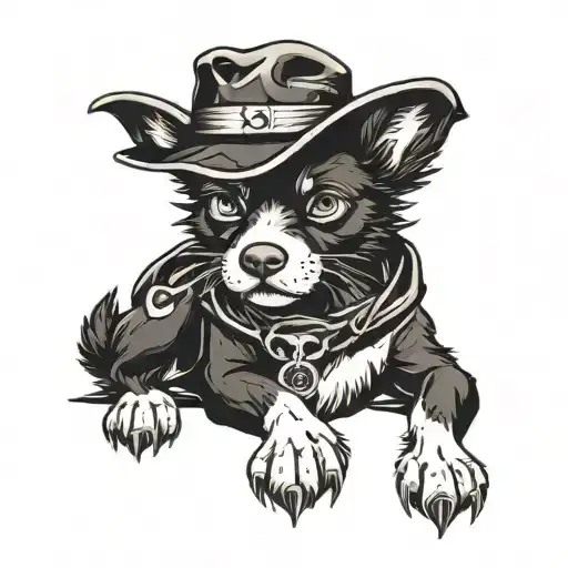 Zorro One Piece And Dog Paw Print