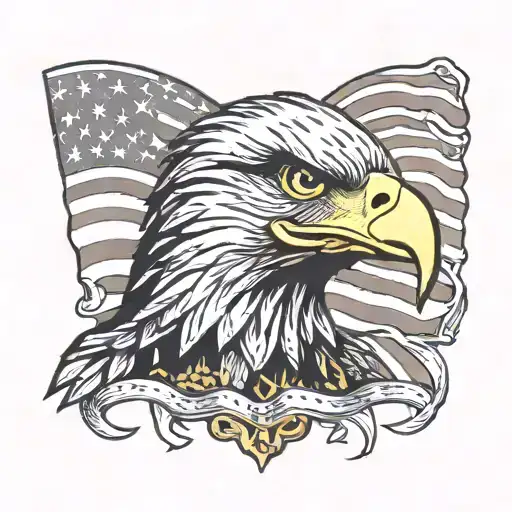 American Flag Bald Eagle Don't Tread On Me