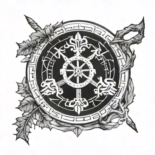 Aesthetic Vegvisir Rune Design