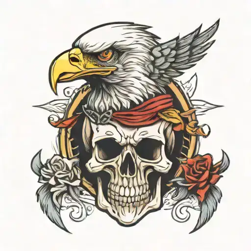 Skull Eagle Holding