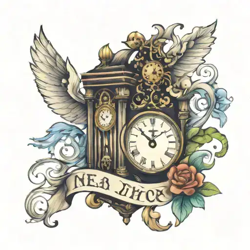 Grandfather Clock Kids Name