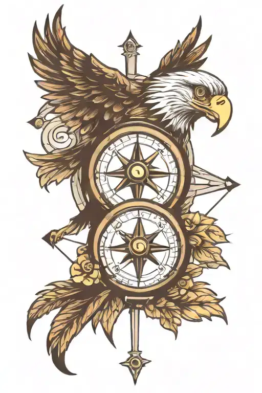 Compass Eagle Dog Paw