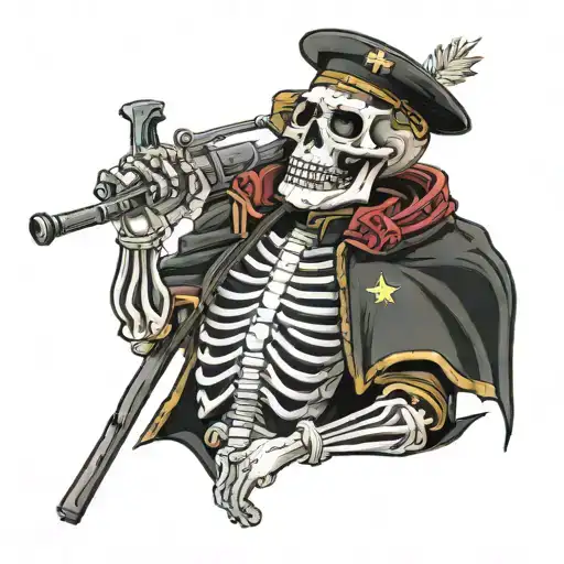 Army Chaplain Skeleton