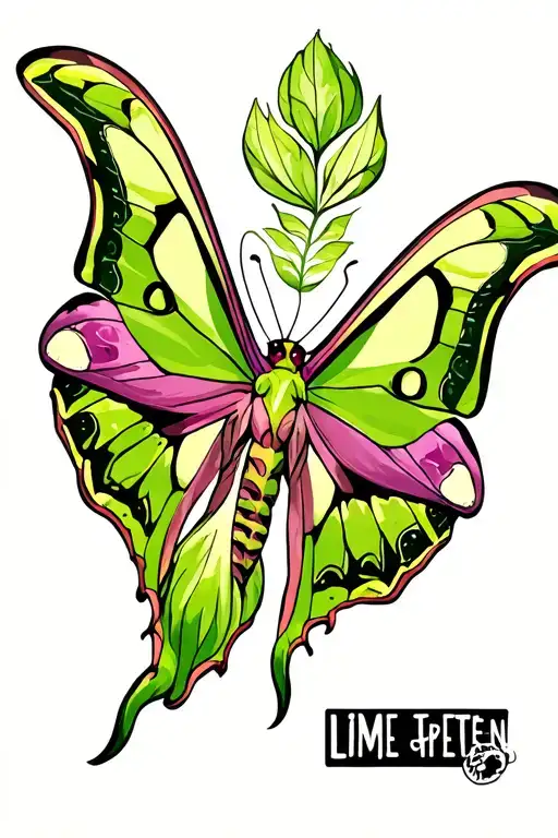 Lime Green Luna Moth