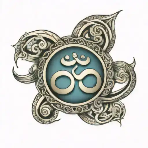 Infinity With Om Symbol