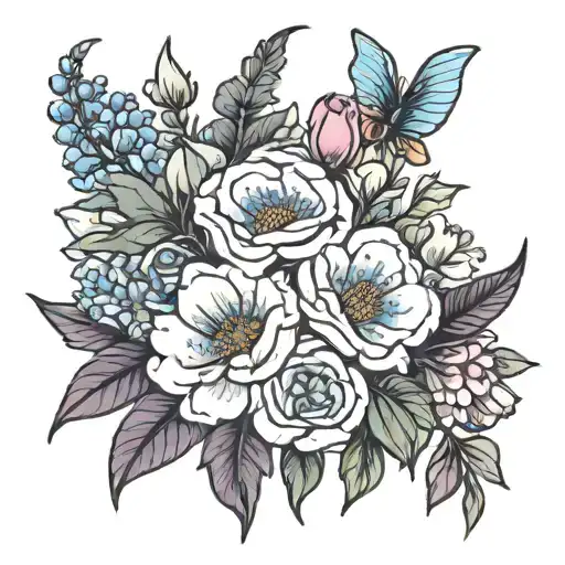 Birth Flower Bouquet