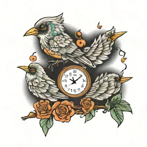 Birth Months Of My Parents With A Quote And Birds Flying