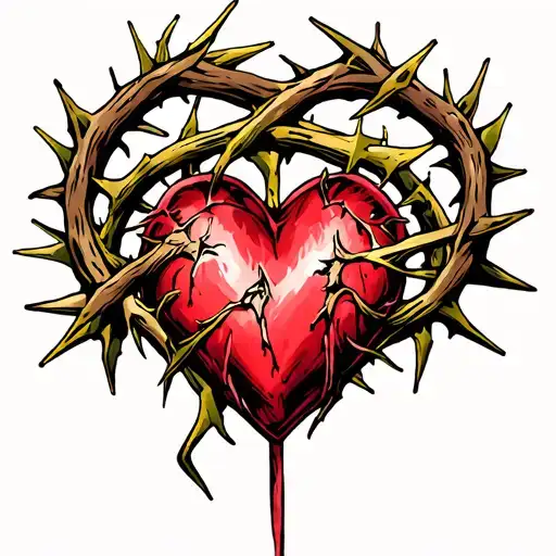 Heart And Crown Of Thorns