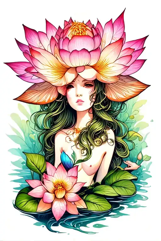 Lotus And Mushroom Fairy
