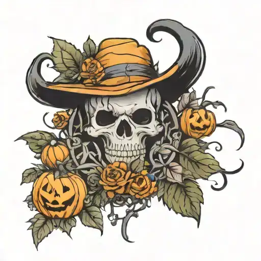 Halloween And Plants Intertwined