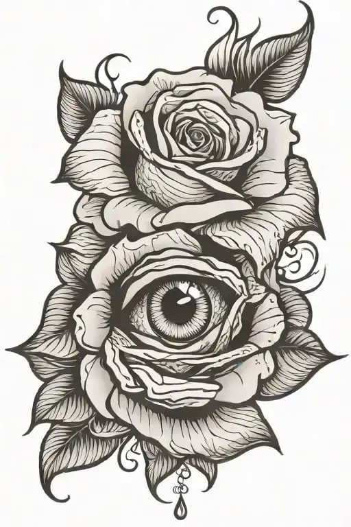Rose Eye And Smoke