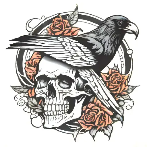 Raven And Skull