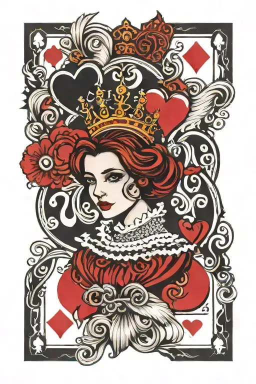 Queen Of Hearts Card