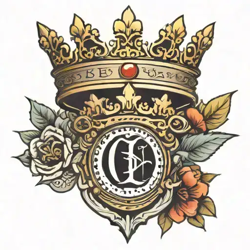 Kings Crown With The Letter O