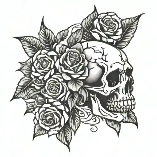 Skull And Roses