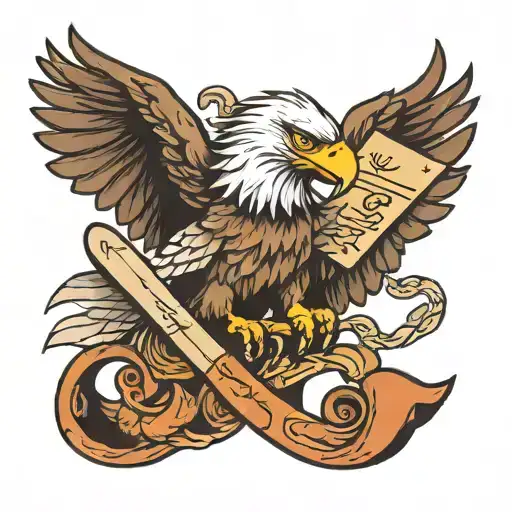 Eagle Holding Letters Oc