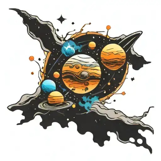 Drifted Away Planets Space