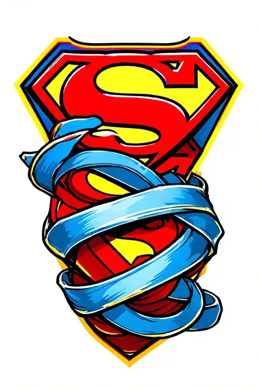 Superman Logo Wrapped Together