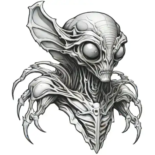 Gray Alien For Left Shoulder