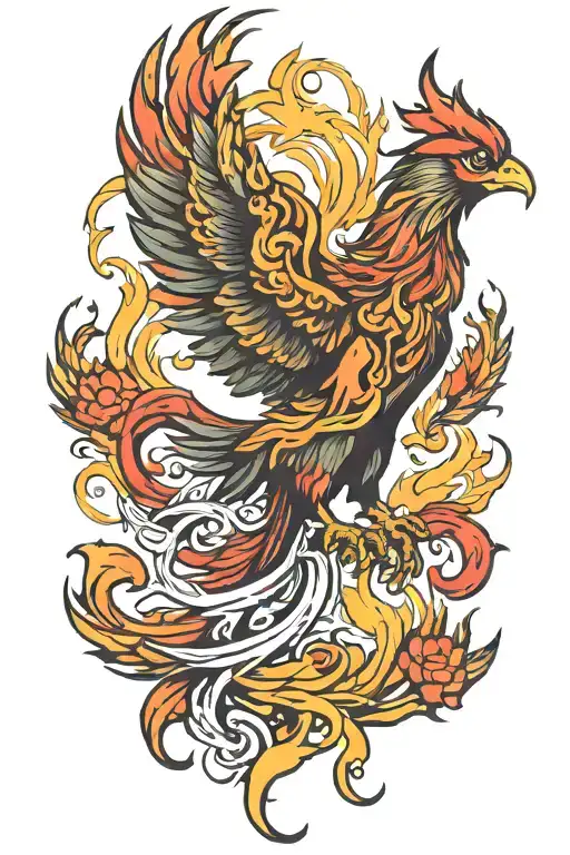 Phoenix Rising Phoenix From Fire