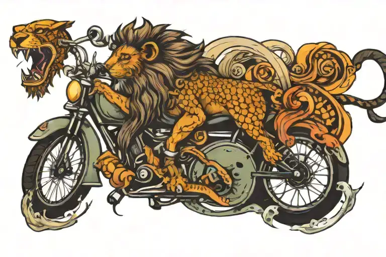 Lion And Fish Pedaling Bicycle